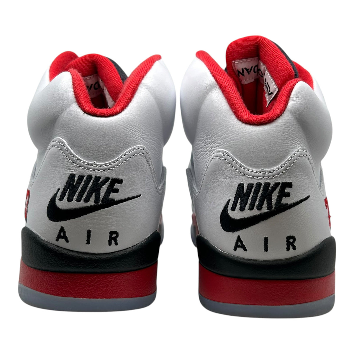 PREOWNED JORDAN 5 RETRO FIRE RED BLACK TONGUE