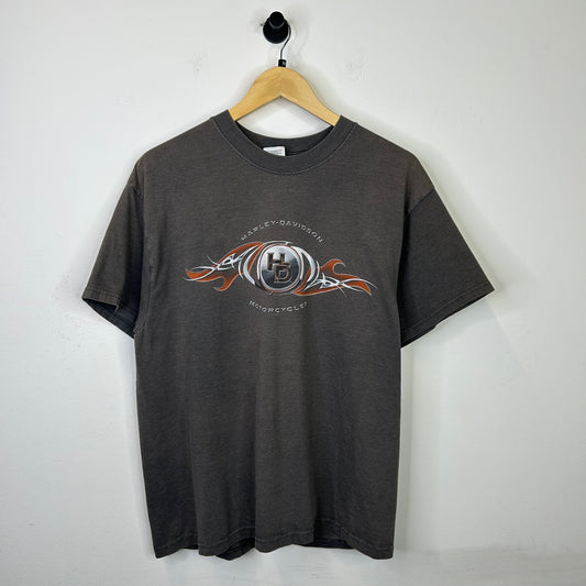 HARLEY DAVIDSON METAL AND ORANGE LOGO