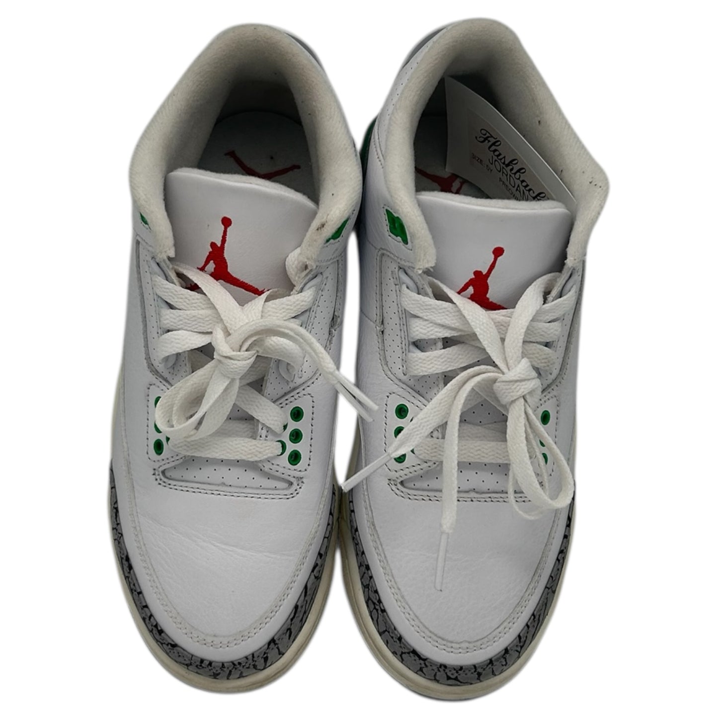 PREOWNED JORDAN 3 LUCKY GREEN SIZE 5Y