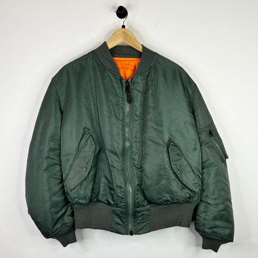 ALPHA INDUSTRIES GREEN MILITARY BOMBER