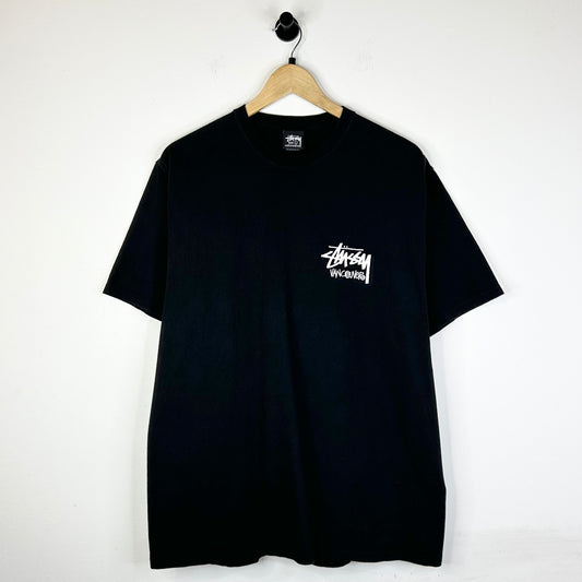 STUSSY BLACK VANCOUVER TEE