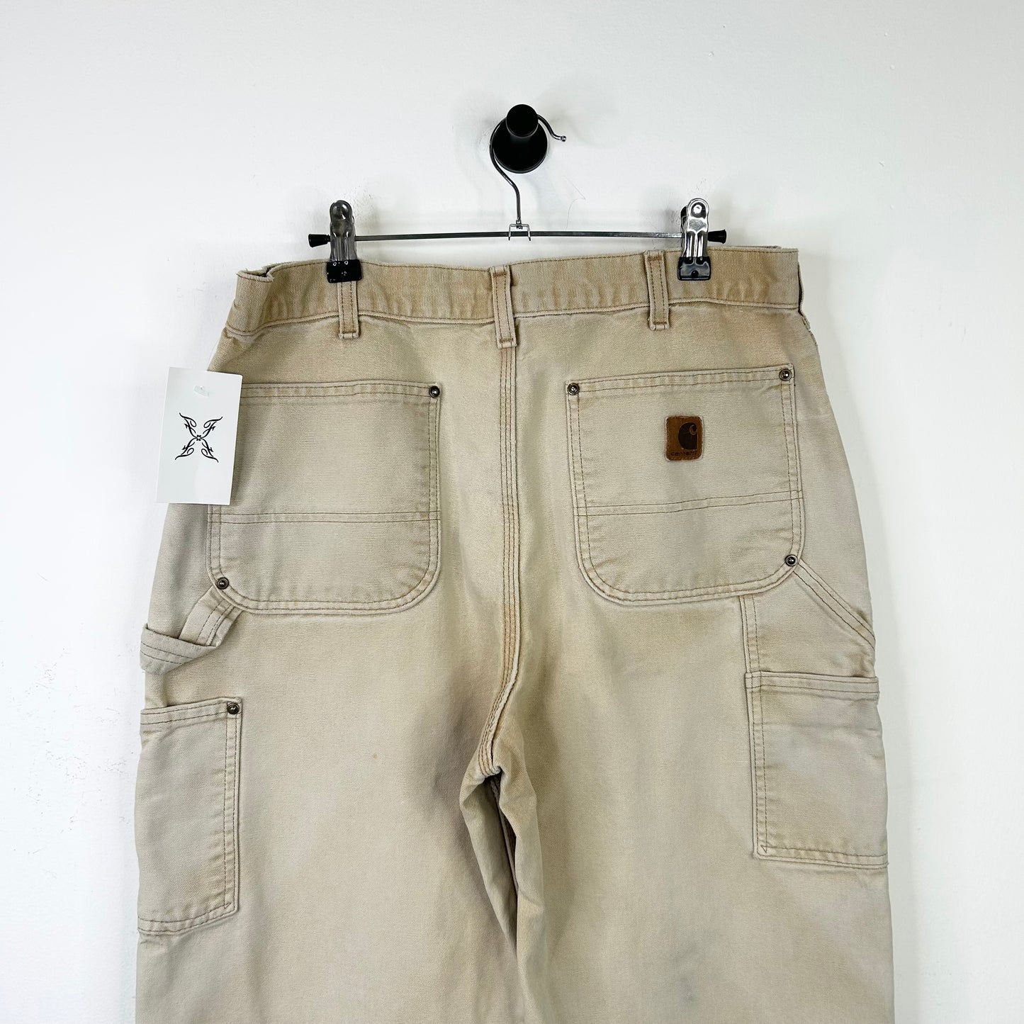 CARHARTT FADED TAN DOUBLE KNEE CARPENTER PANT