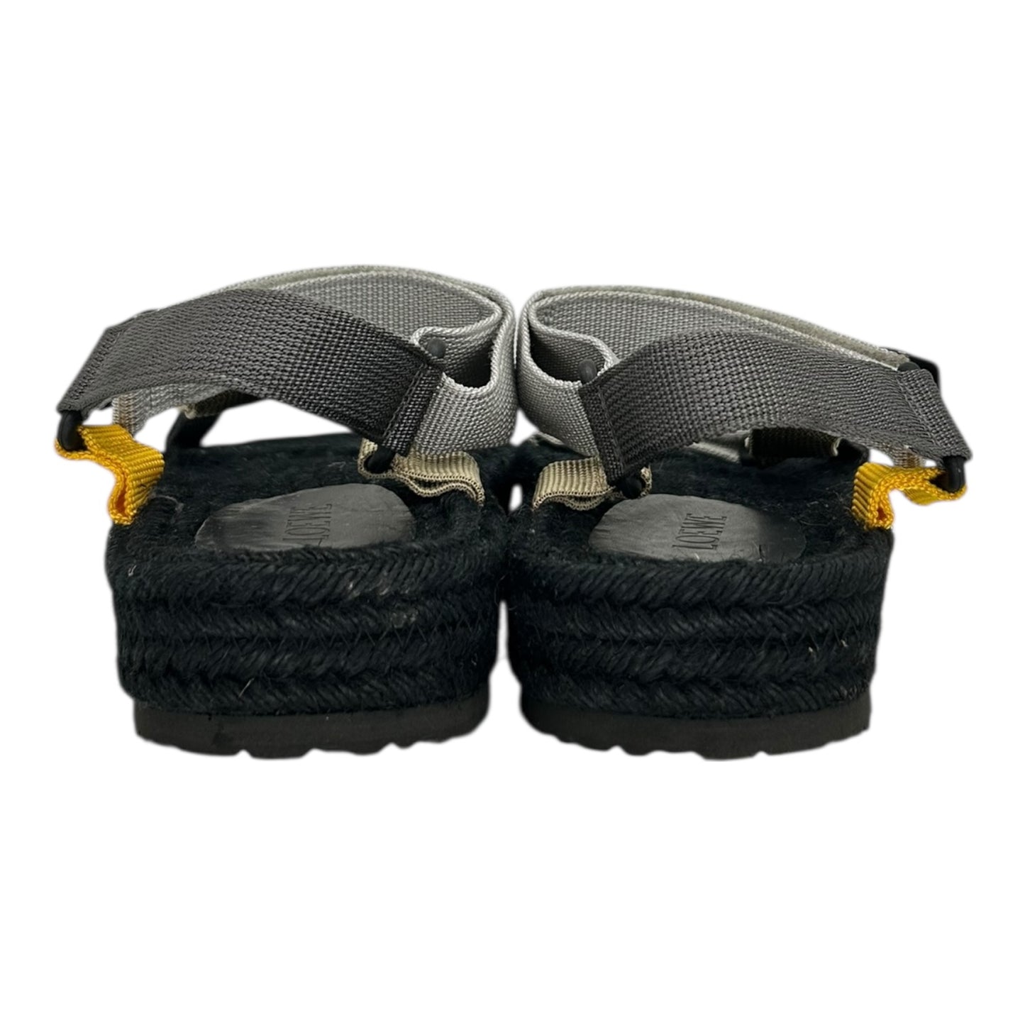 LOEWE BLACK STRAP SANDALS