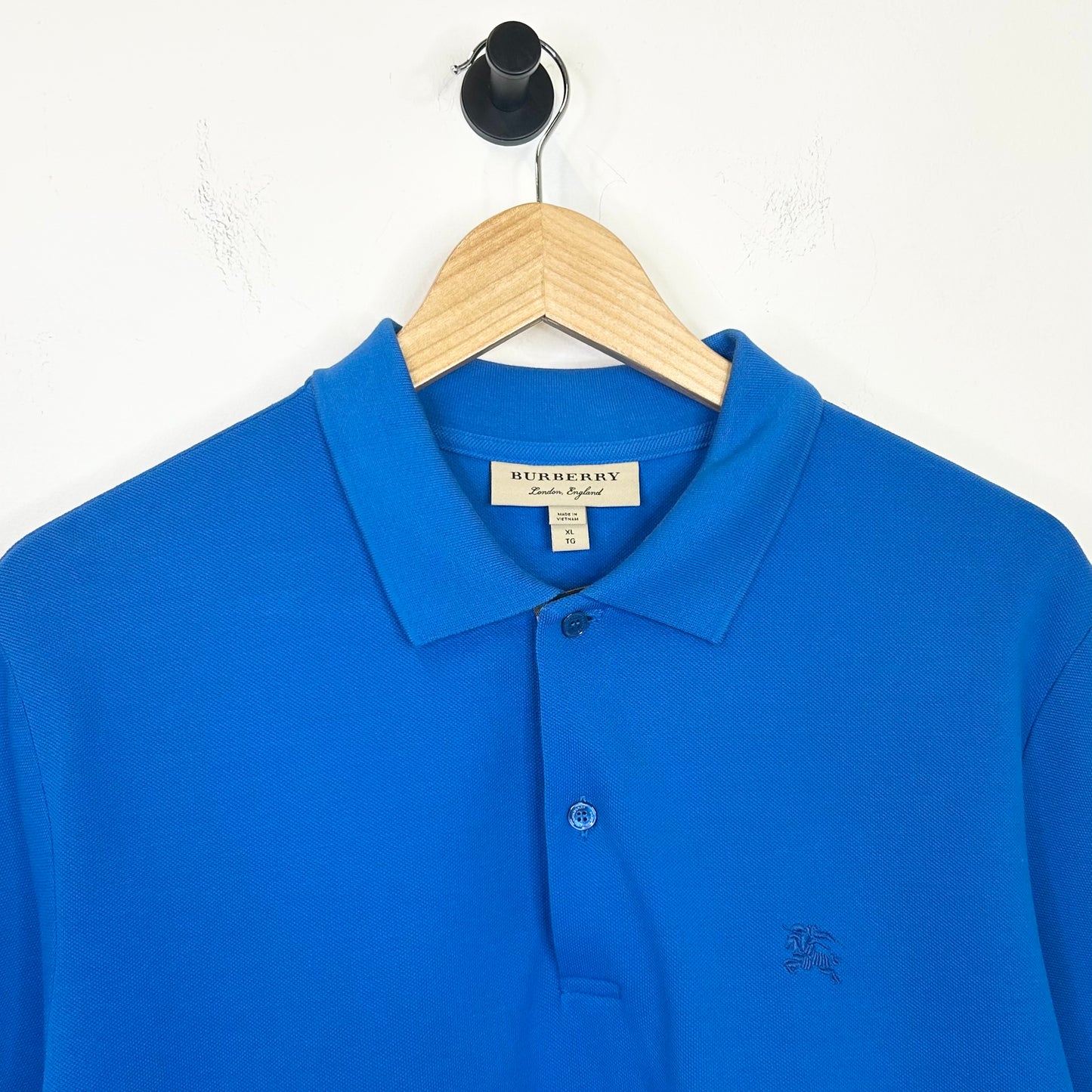 BLUE BURRBURY POLO SHIRT