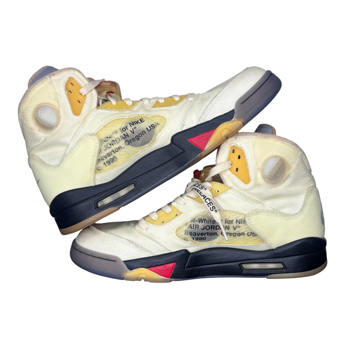 PREOWNED JORDAN 5 OFF WHITE SAIL