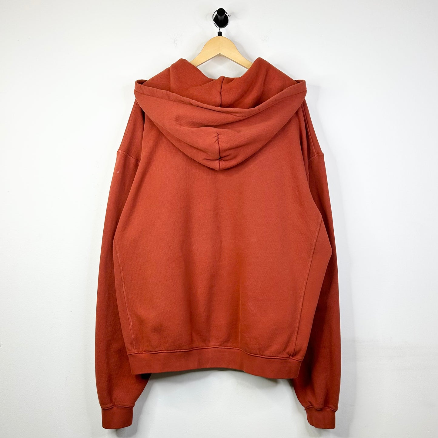 ERIC EMMANUEL RUST ORANGE PULLOVER HOODIE