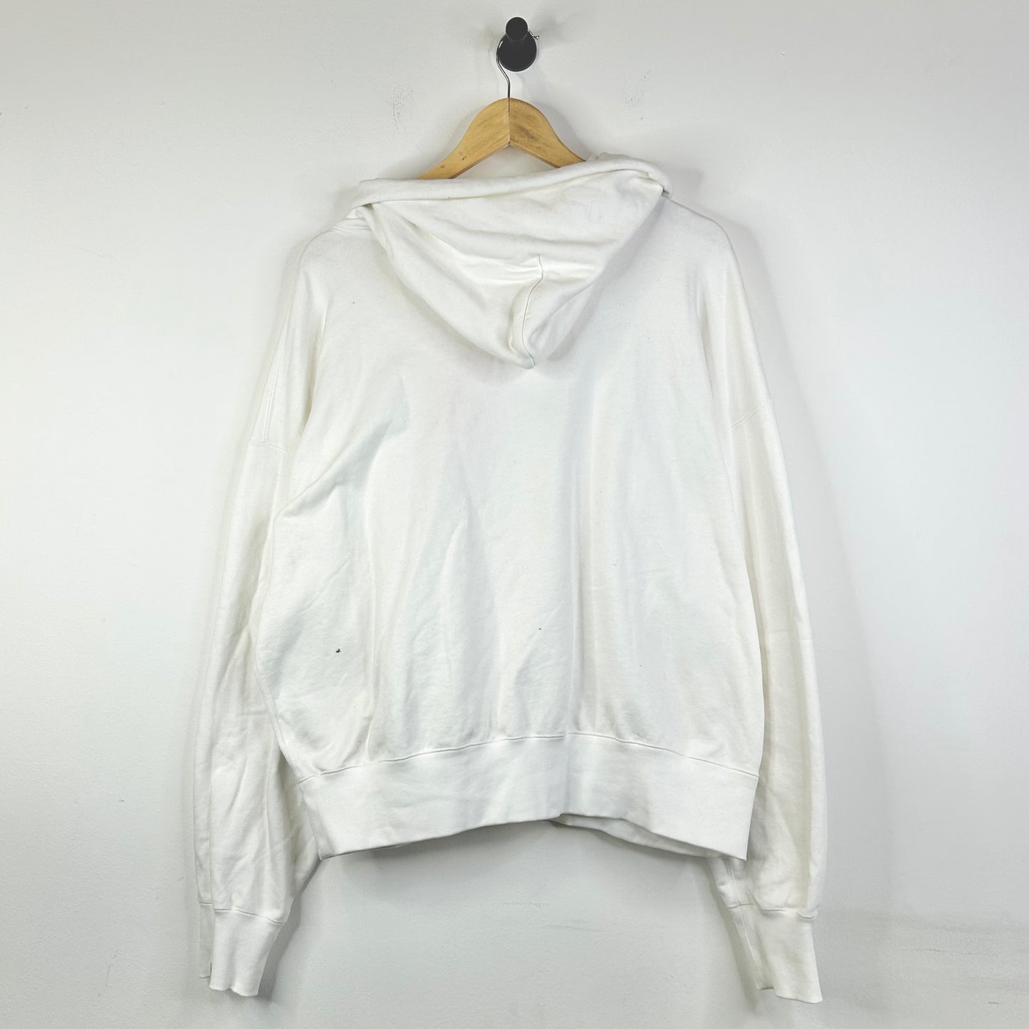 BAPE A BATHING APE WHITE PULL OVER HOODIE