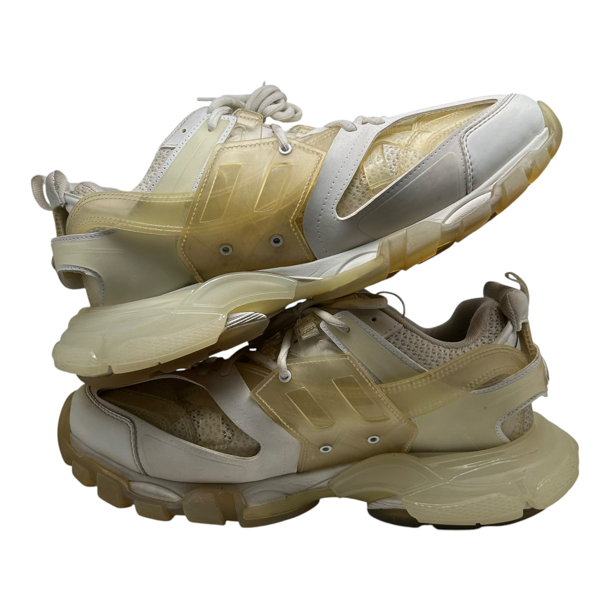 BALENCIAGA TRACK WHITE CLEAR SOLE
