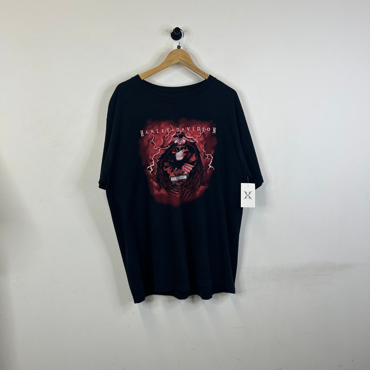 HARLEY DAVIDSON RED LIGHTNING EAGLE TEE