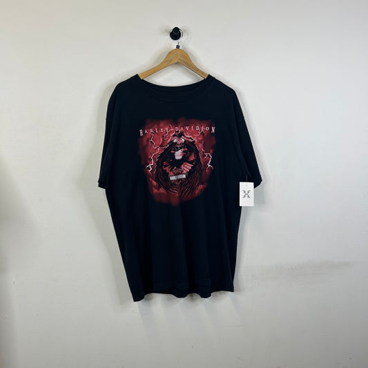 HARLEY DAVIDSON RED LIGHTNING EAGLE TEE