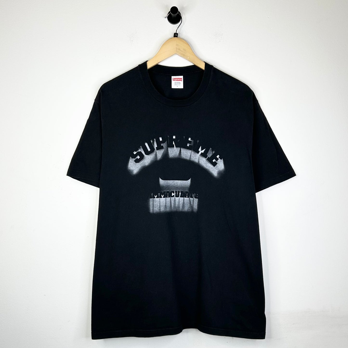 SUPREME IMMACULATE BLACK TEE