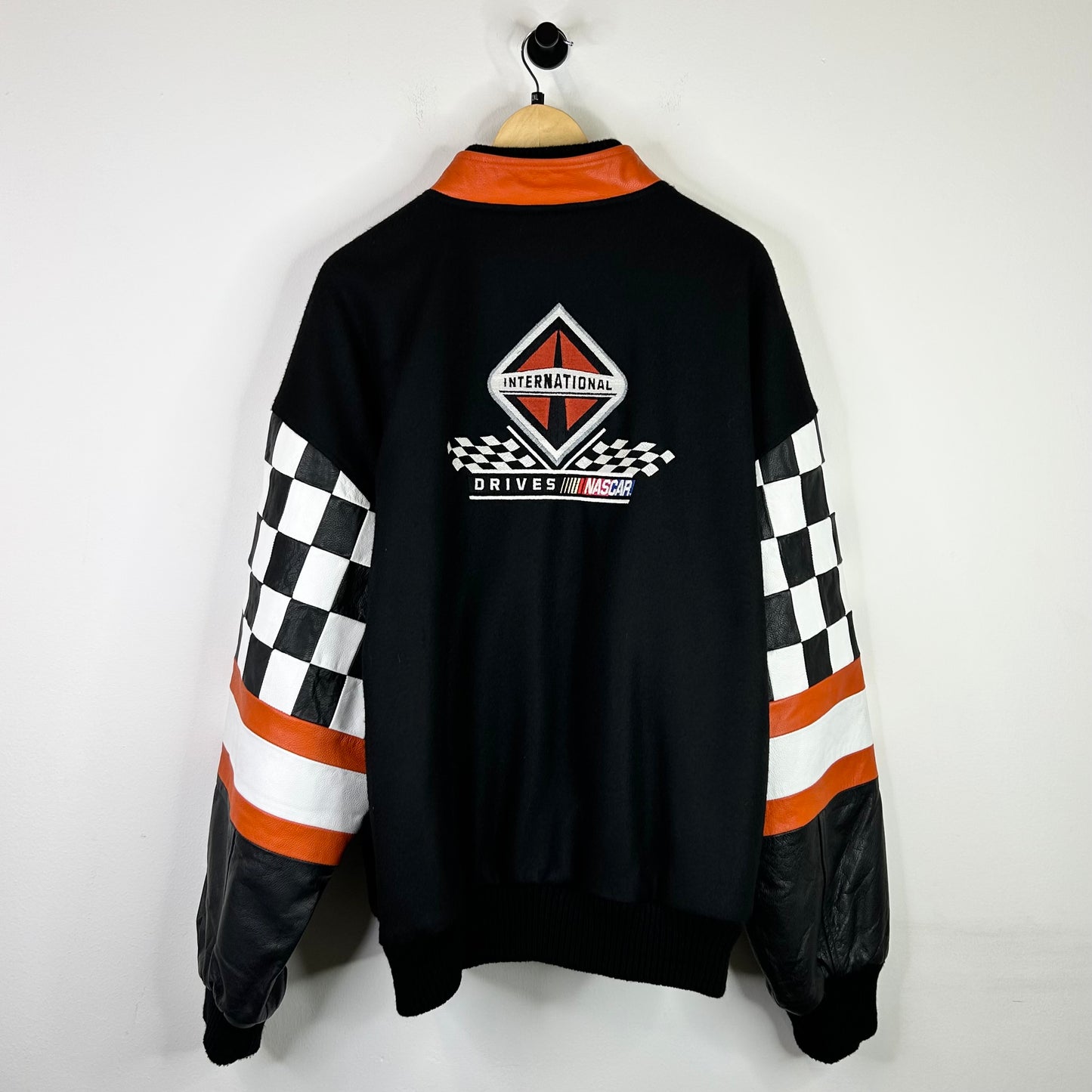 INTERNATIONAL NASCAR CHECKERED BOMBER JACKET