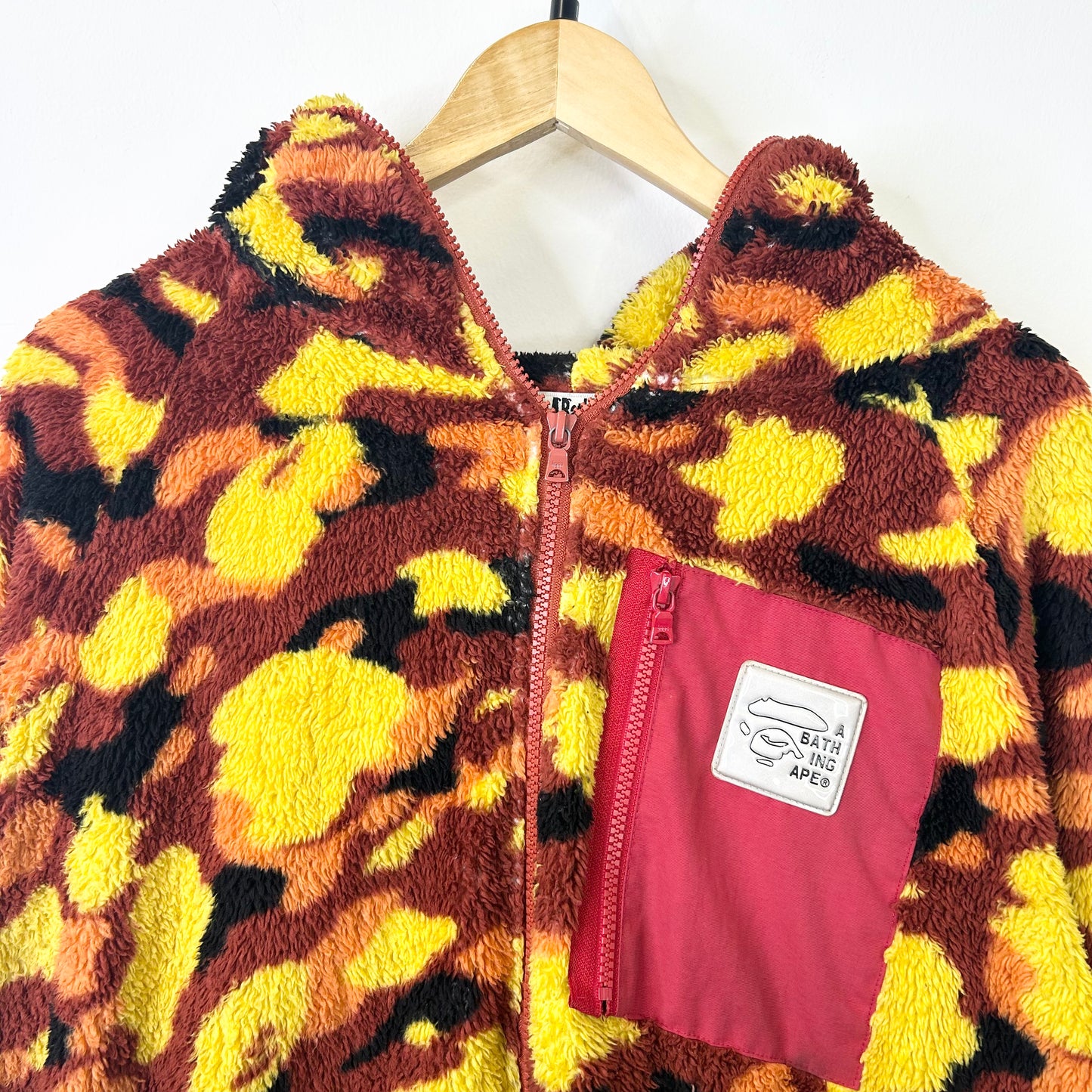 BAPE CAMP BOA FULL ZIP HOODIE ORANGE