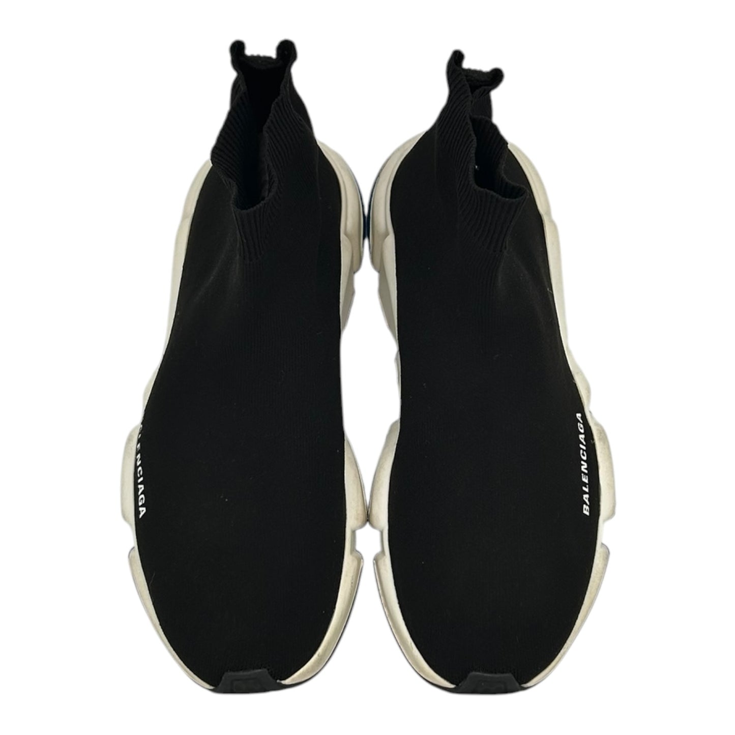 PREOWNED BALENCIAGA SPEED TRAINER BLACK/BLUE