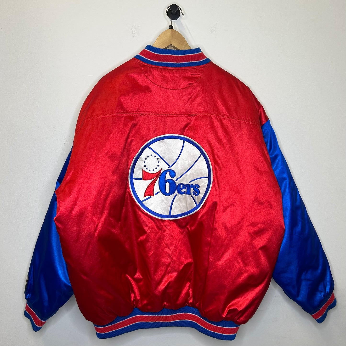 76ERS HARDWOOD CLASSICS BUTTON UP JACKET