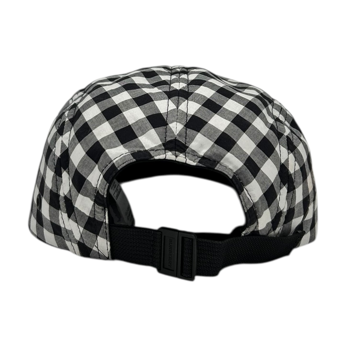 BURBERRY WHITE BLACK CHECKERED CONDUCTOR HAT