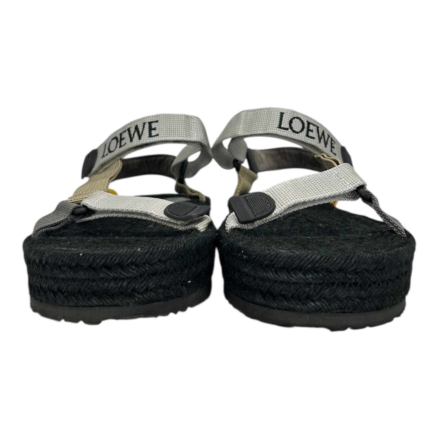 LOEWE BLACK STRAP SANDALS