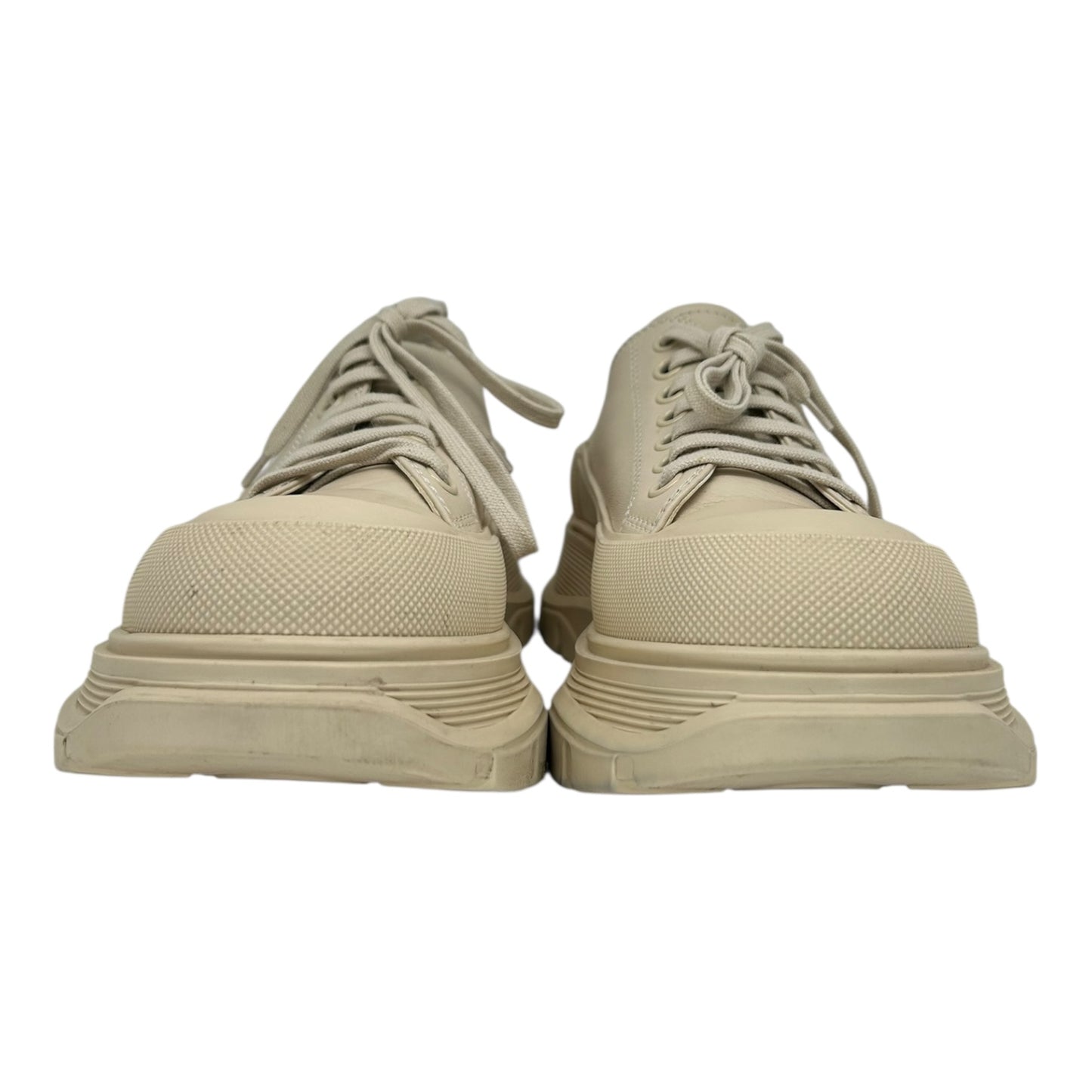 PREOWNED ALEXANDER MCQUEEN TREAD SLICK LACE UP SNEAKER DARK PEARL