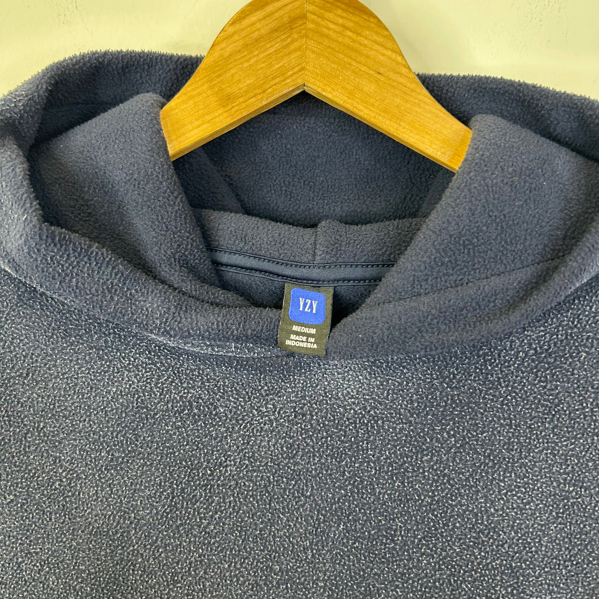YZY GAP BALENCIAGA POLAR FLEECE HOODIE NAVY