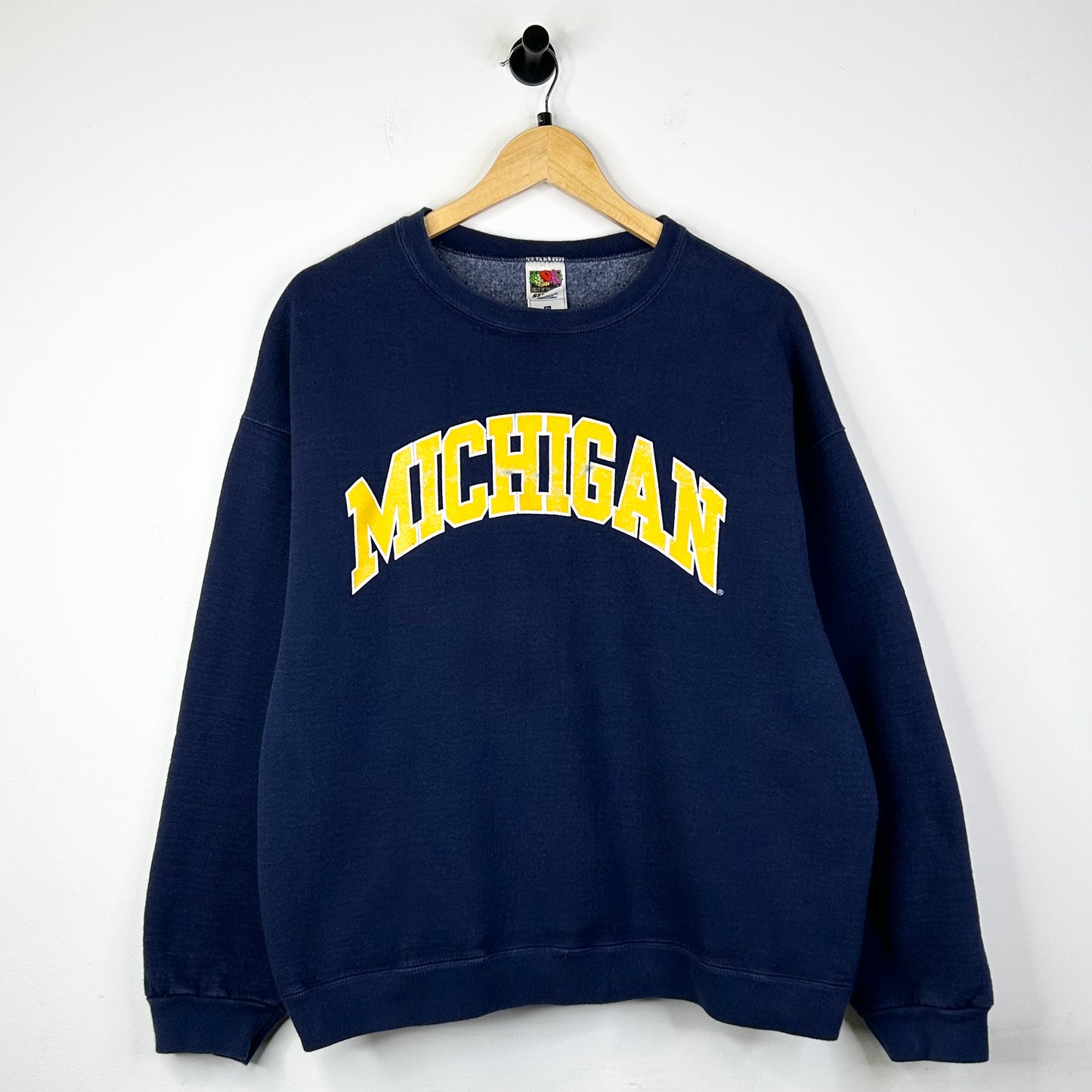 UNIVERSITY OF MICHIGAN SPELLOUT CREWNECK