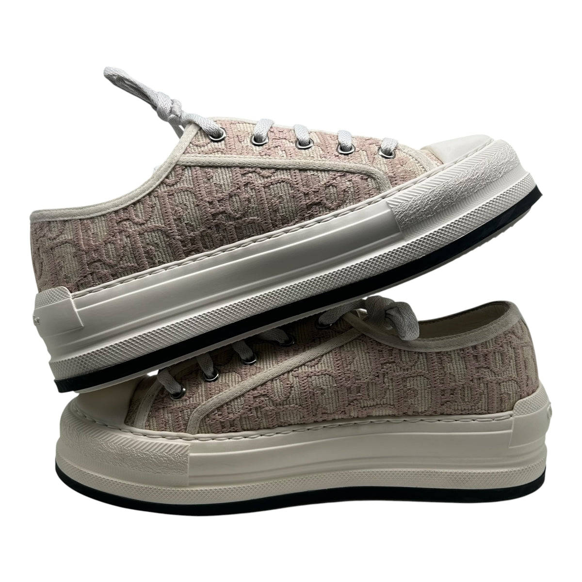 WALK'NDIOR PLATFORM SNEAKERS NUDE DIOR OBLIQUE