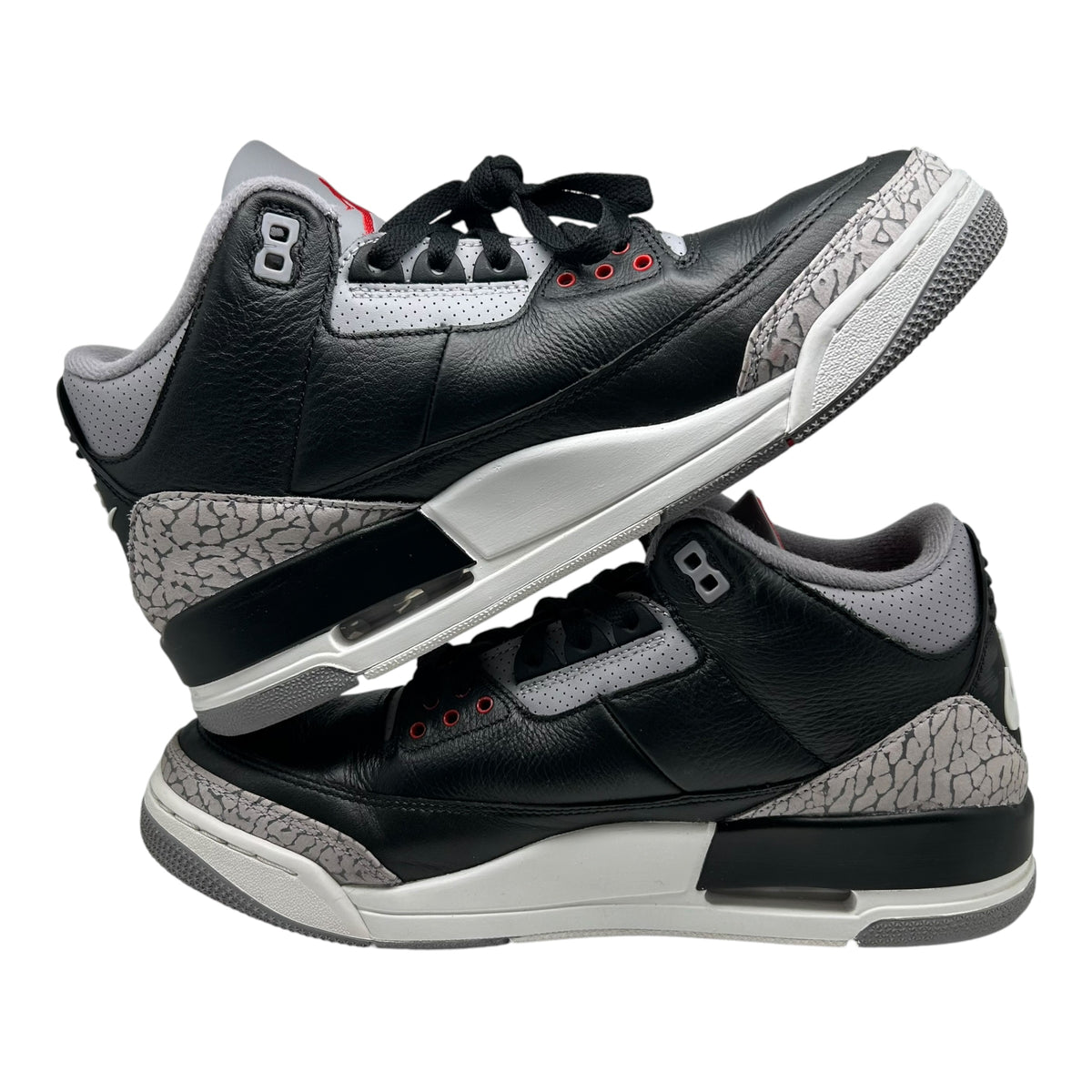 PREOWNED JORDAN 3 BLACK CEMENT