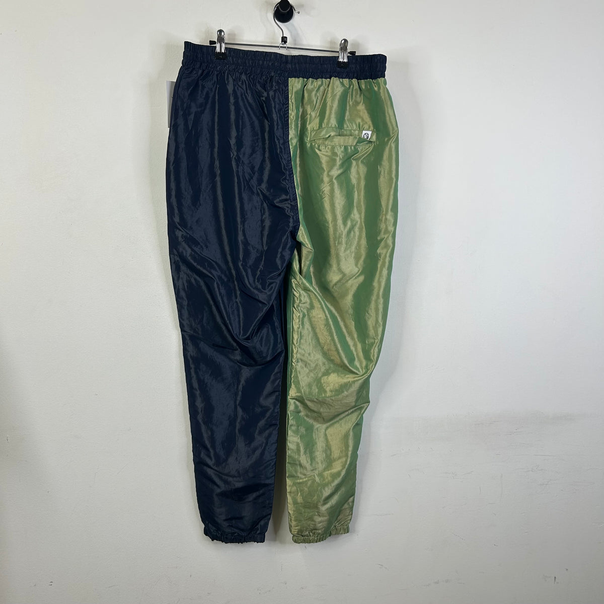 BILLIONAIRE BOYS CLUB SWISHER TRACK PANTS NAVY AND GREEN EXTRA LARGE