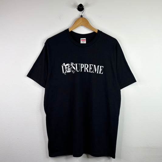 SUPREME I SKULL SUPREME TEE BLACK