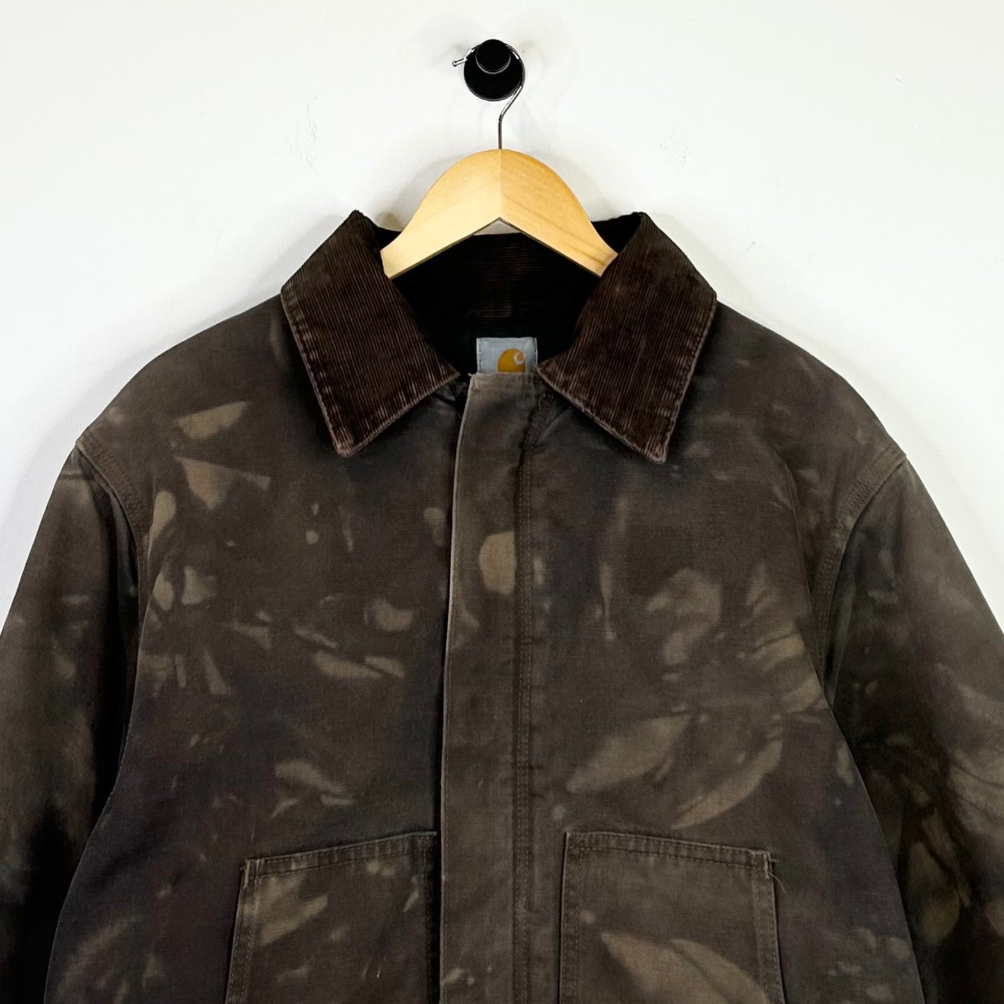 CARHARTT BROWN BLEACH STAINED WORK JACKET