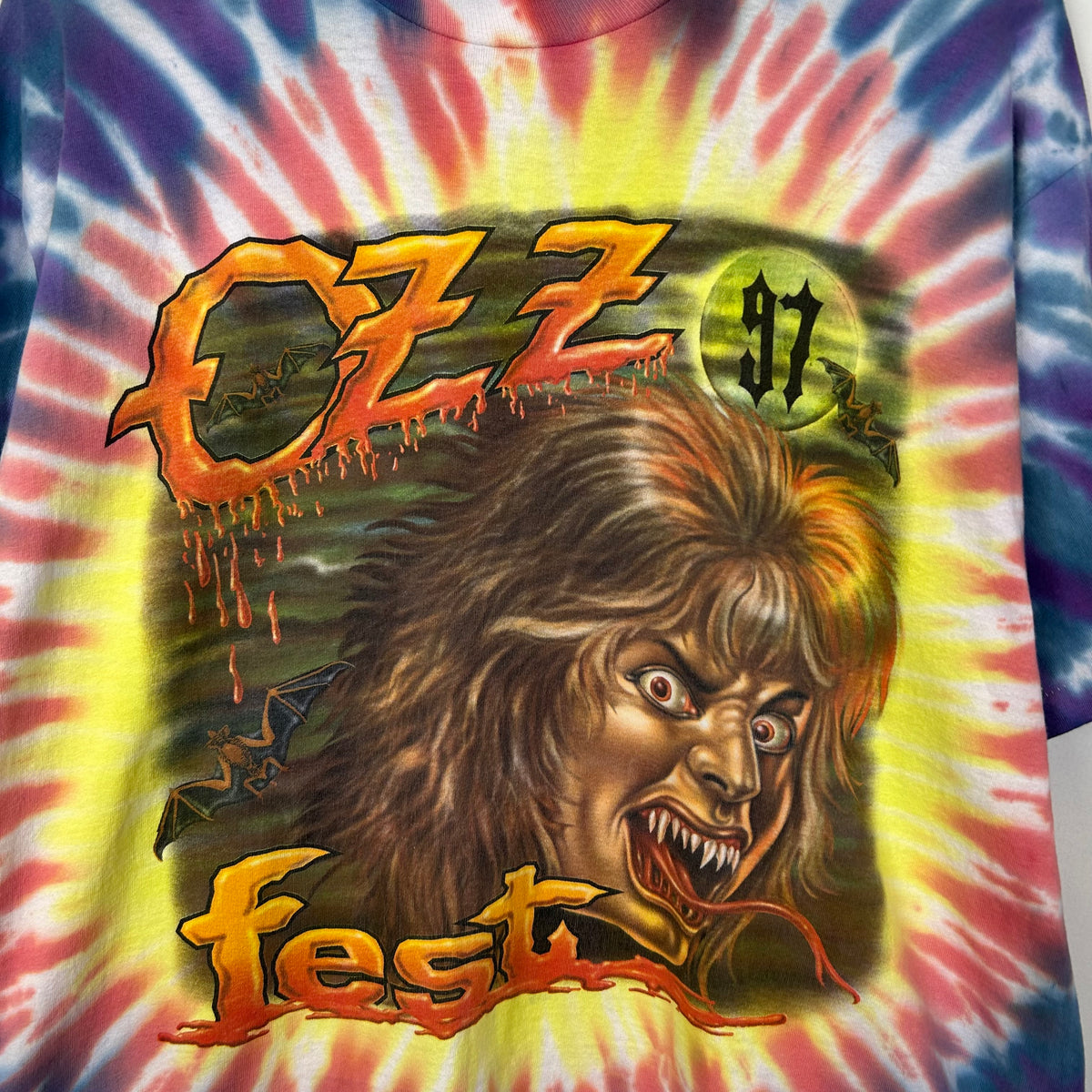 OZZY OSBOURN 1997 OZZ FEST TIE DYE TEE