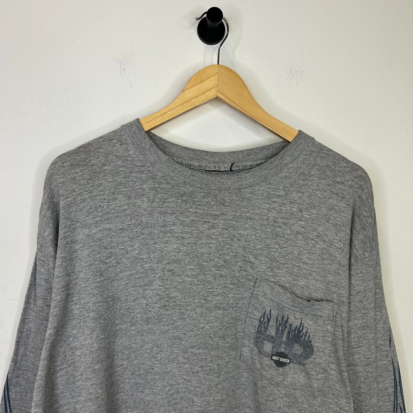 HARLEY DAVIDSON BLUE FLAME LONG SLEEVE