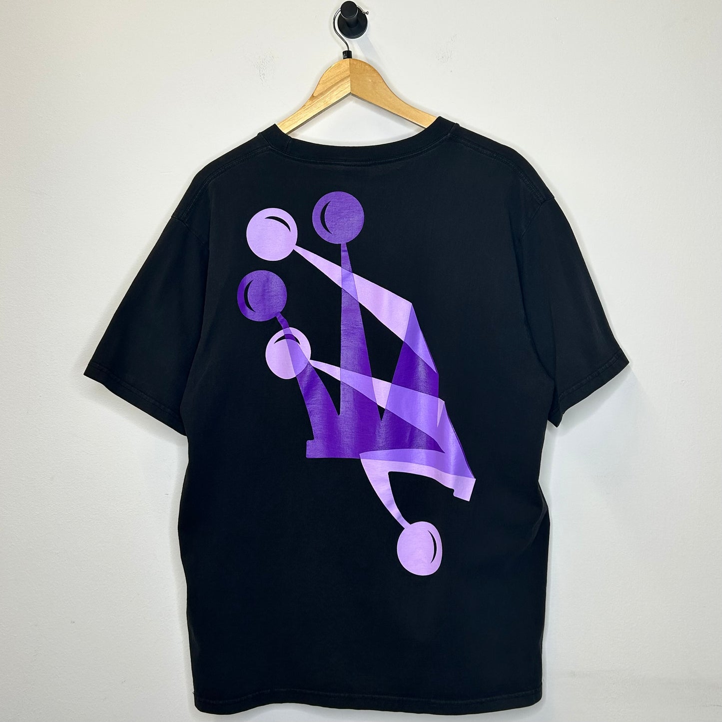 STUSSY BLUE PURPLE FOLDED LOGO TEE