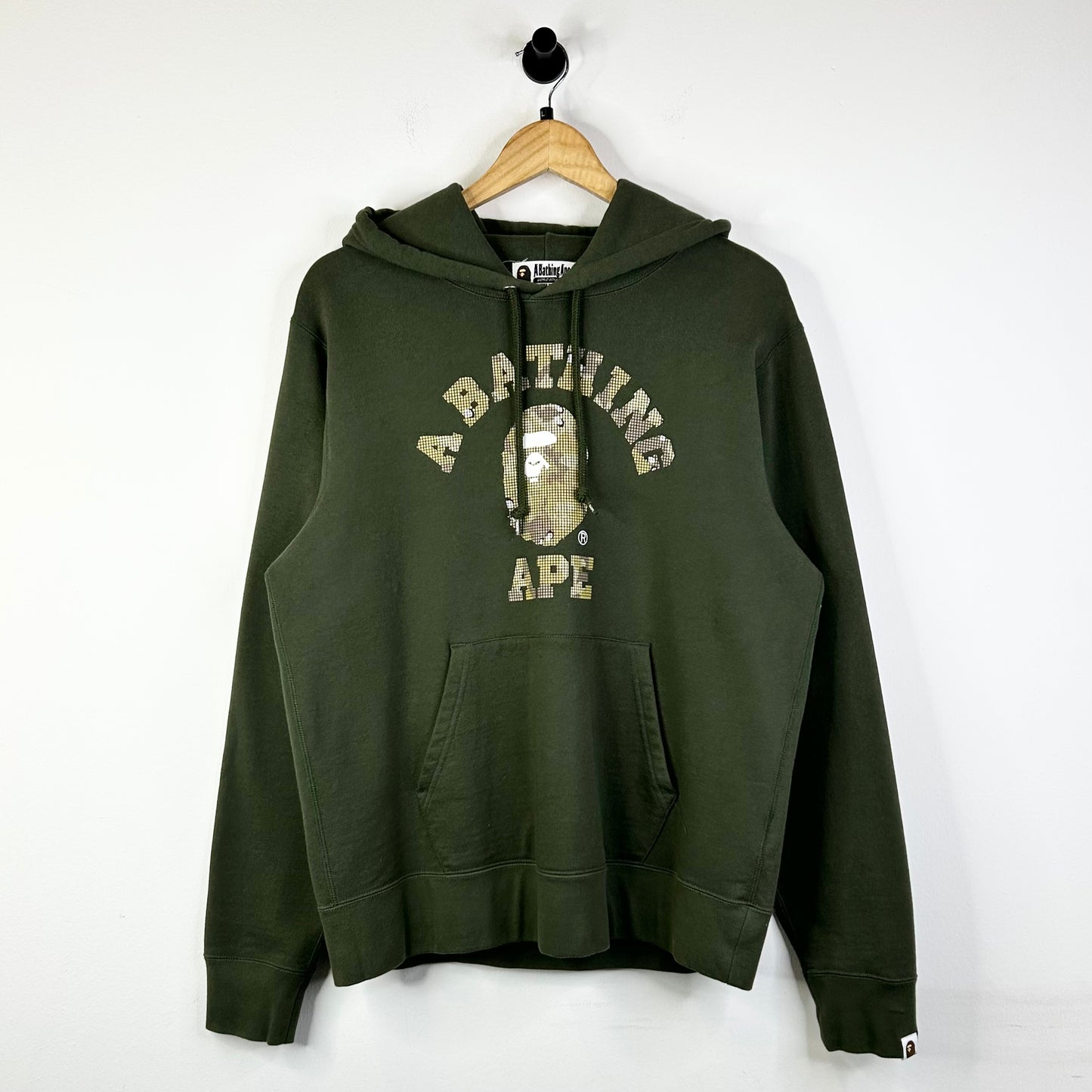 BAPE BITMAP COLLEGE PULLOVER OLIVE