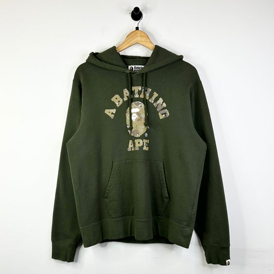 BAPE BITMAP COLLEGE PULLOVER OLIVE