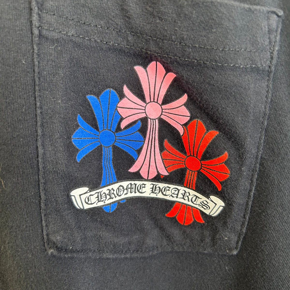 CHROME HEARTS MULTI COLOR CROSS LONG SLEEVE