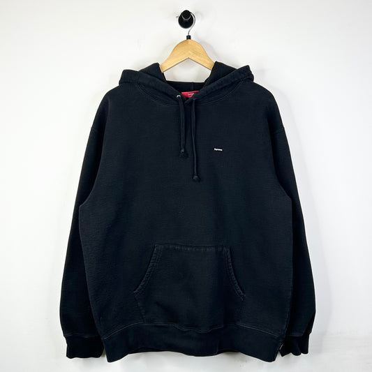 BLACK SUPREME SMALL BOX LOGO HOODIE