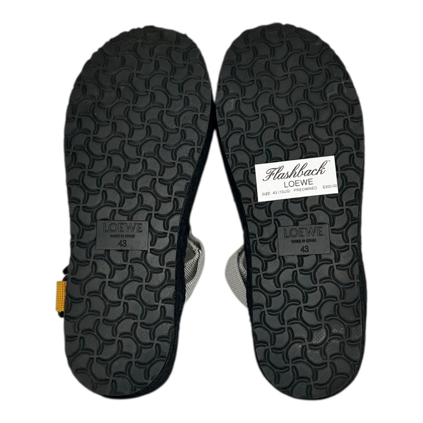 LOEWE BLACK STRAP SANDALS