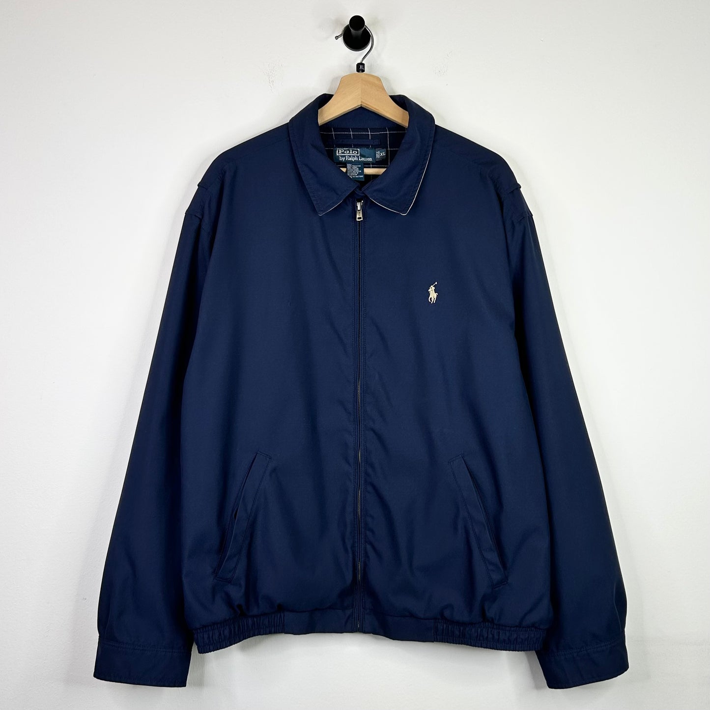 POLO NAVY BLUE COLLARED JACKET