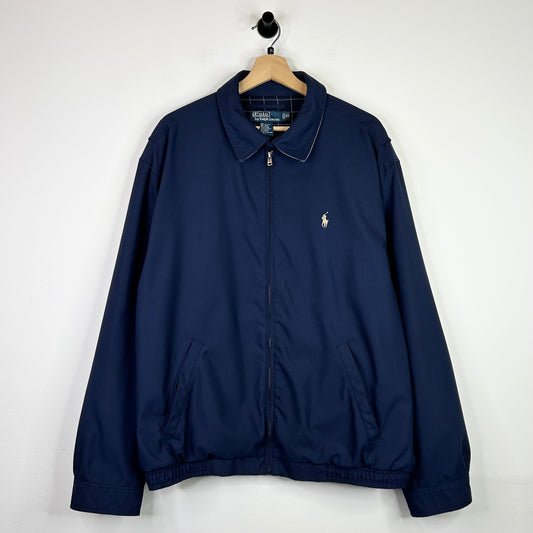 POLO NAVY BLUE COLLARED JACKET