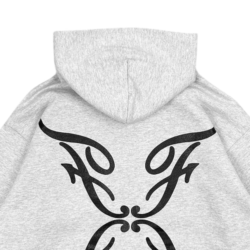 FLASHBACK UPSET GREY ZIP-UP HOODIE