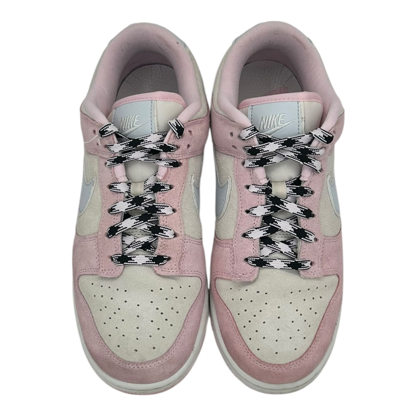 PREOWNED WOMENS NIKE DUNK LOW PINK/WHITE