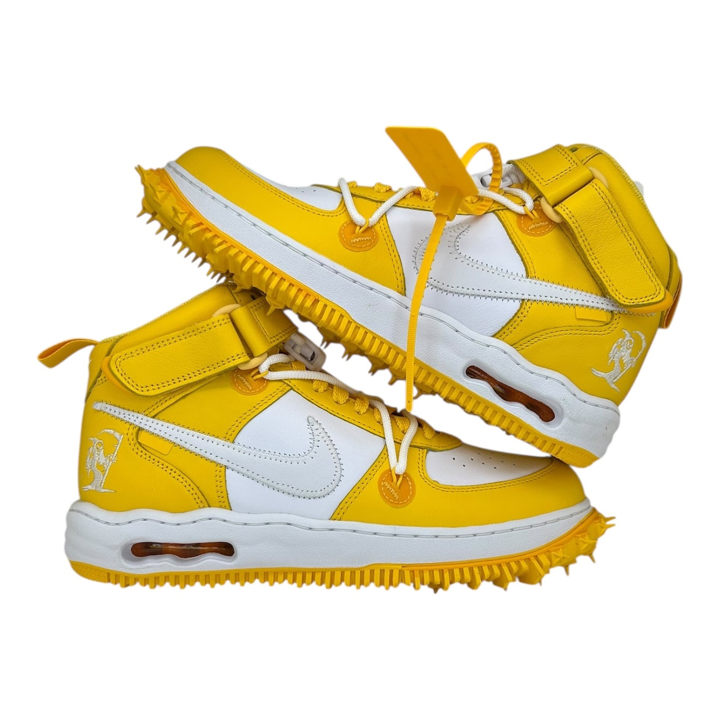 PREOWNED NIKE AIR FORCE 1 MID SP OFF WHITE VARSITY