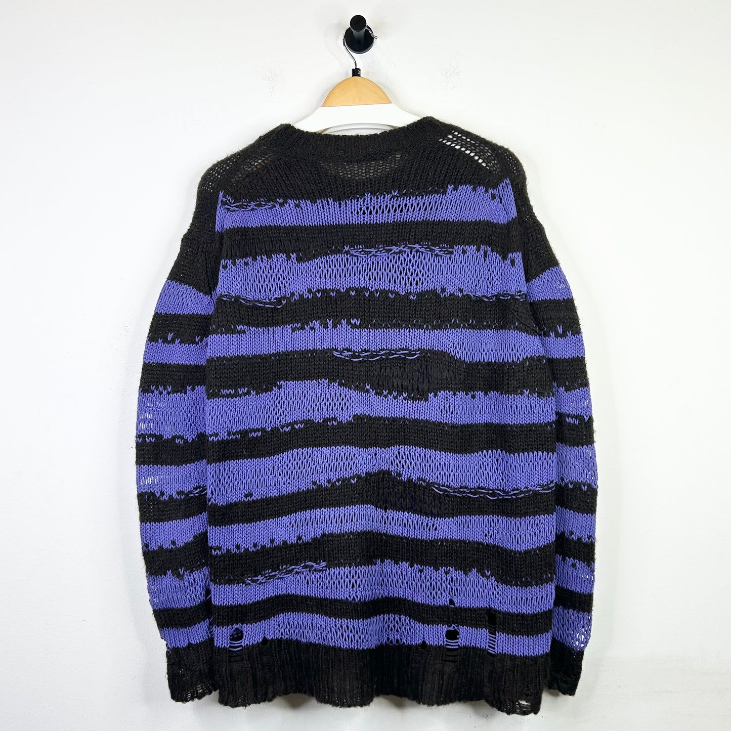 ACNE STUDIOS PURPLE/BLACK SWEATER