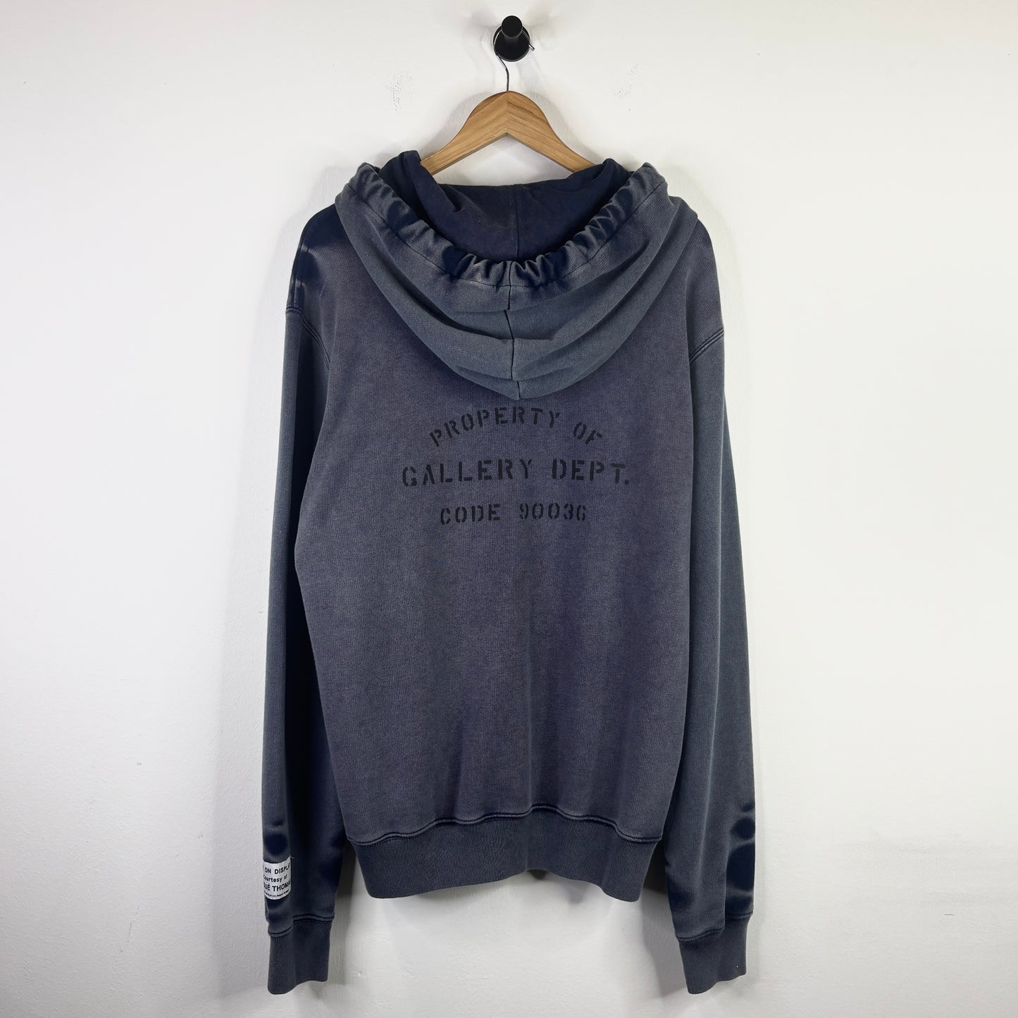 LANVIN X GALLERY DEPT NAVY PAINT SPLATTER HOODIE
