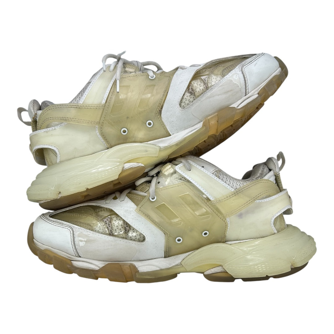 PREOWNED BALENCIAGA TRACK CLEAR SOLE WHITE