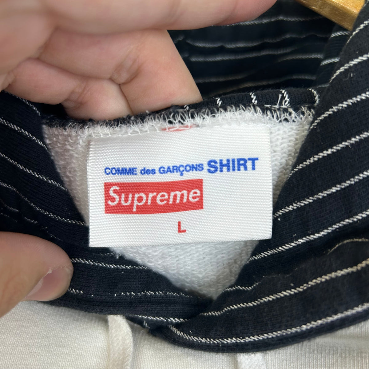 SUPREME X COMME DES GARCON BOX LOGO HOODIE