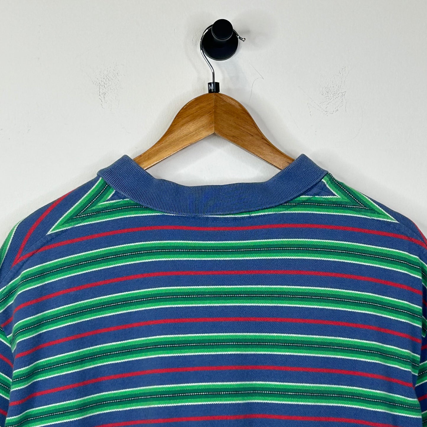 POLO RALPH LAUREN BLUE GREEN RED STRIPE TEE