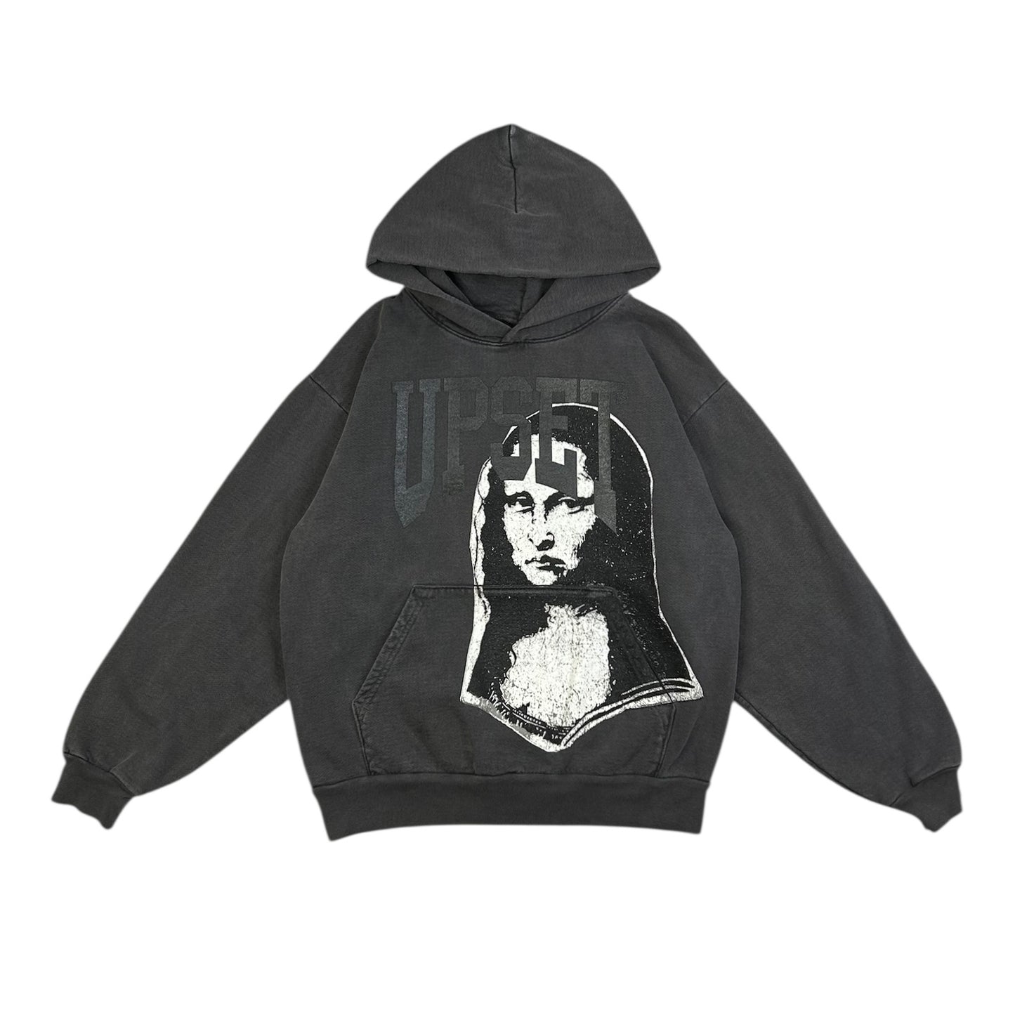 FLASHBACK UPSET VINTAGE BLACK PULLOVER HOODIE