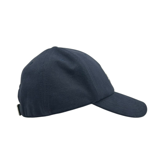 AMIRI CANVAS NAVY EMBROIDERED LOGO BASEBALL CAP