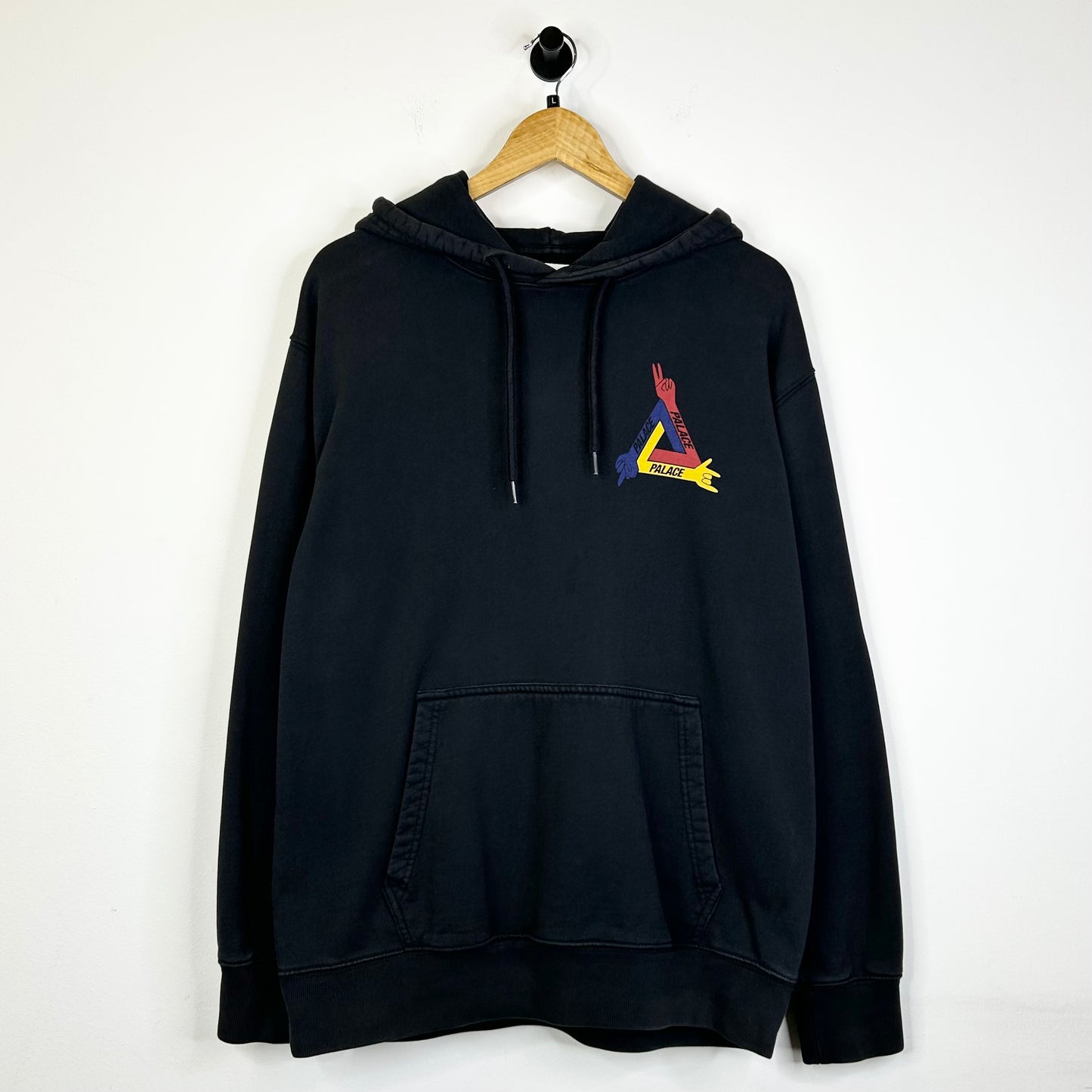 PALACE PEACE SIGN BLACK PULLOVER HOODIE